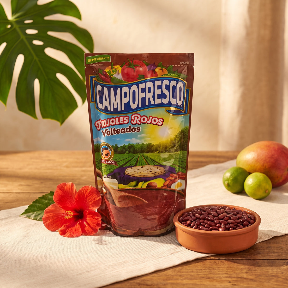 Campo Fresco Frijoles Rojos Volteados